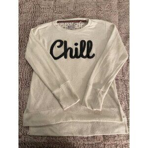 Royce Brand Womens Medium "Chill" Cream/White Fleece Pullover Sweatshirt